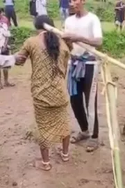 Odisha Couple Tied To Yoke Like Oxen Odisha Video Viral2