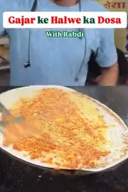 Carrot Halwa Dosa interesting recipe going viral in social media2