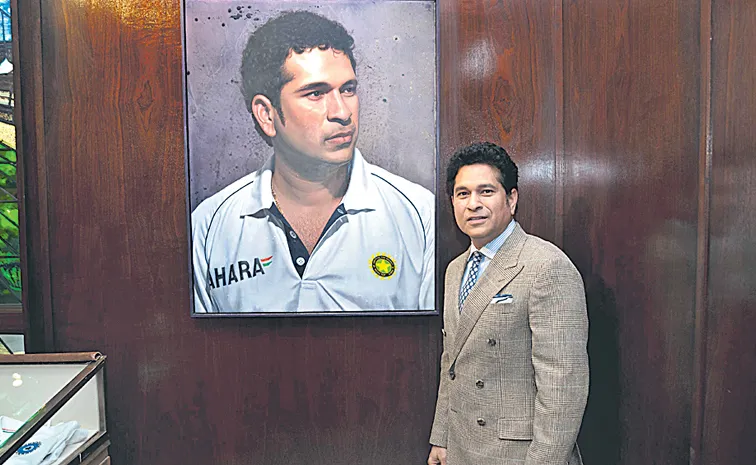 Portrait of legendary Indian cricketer unveiled1