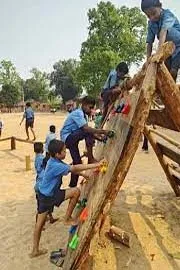 barren land govt school transformed playground with volleyball court5