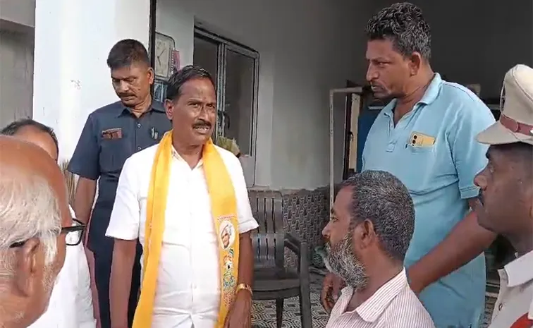 వాటర్ ప్లాంట్ నిర్వాహకుడిపై టీడీపీ ఎమ్మెల్యే బూర్ల రామాంజనేయులు దౌర్జన్యం