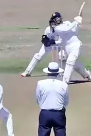 IND U19 vs ENG U19 1st Test: India 450-7 at stumps after Mhatre scores century5