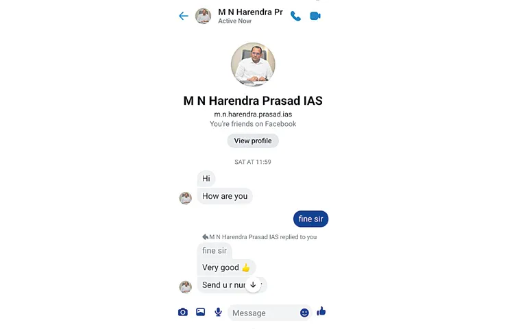 Fake messages on Facebook in the name of Visakhapatnam Collector