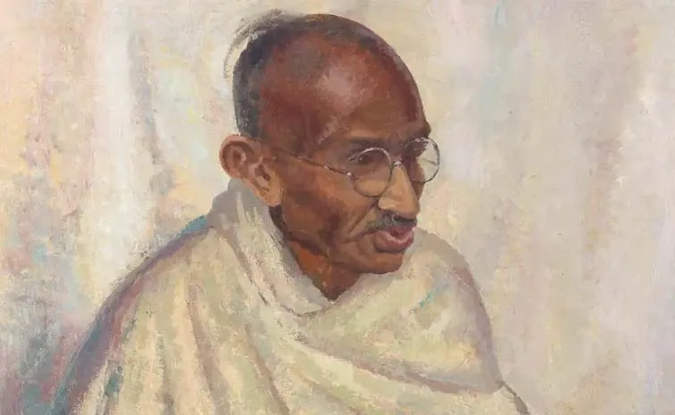 Rare Oil Painting Of Mahatma Gandhi Landon auction For More Than Rs 1 Crore