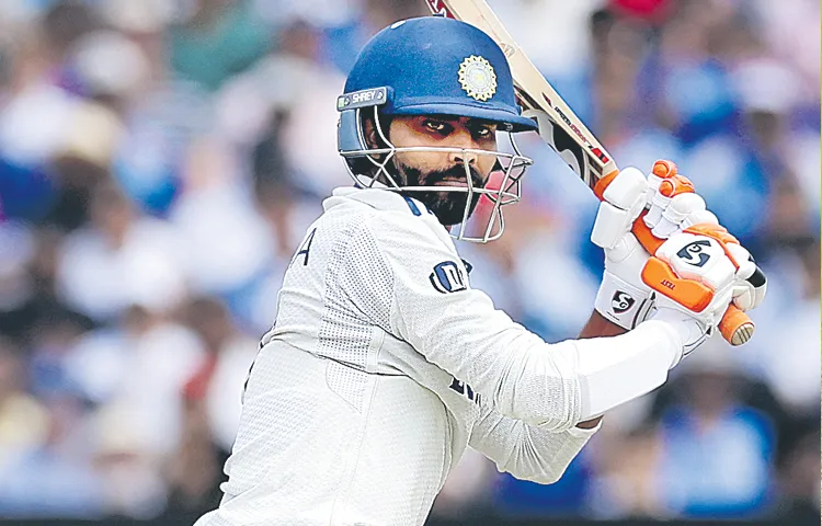 Ravindra Jadeja scored four consecutive half centuries in the series against England