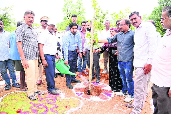 మొక్కలు నాటి పచ్చదనం పెంచాలి