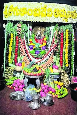 శాకంబరీదేవిగా జోగుళాంబ అమ్మవారు