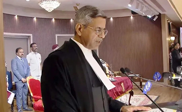 Justice Aparesh Kumar Singh Take Oath As CJ of Telangana High Court