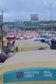 Bengaluru Traffic Dubai reach Satirical Post Viral Social Media1