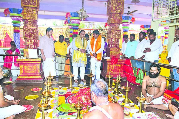 ఆలయ అభివృద్ధికి కృషి