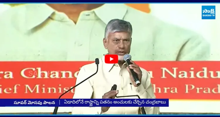 ఏడాదిలోనే రాష్ట్రాన్ని పతనం అంచులకు చేర్చిన చంద్రబాబు
