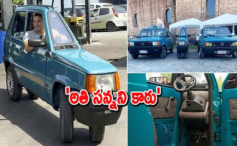 Italian mechanic Andrea Marazzi created the worlds Slimmest Car
