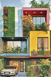 Vertical Garden in house elevation real estate1