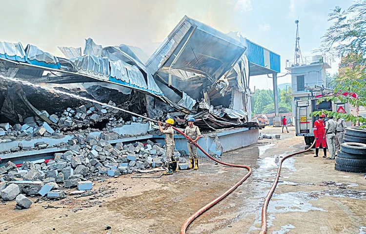 ITC warehouse caught fire on Friday midnight