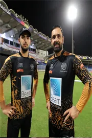 Hassan Eisakhil Welcomed His Father Mohammad Nabi With A Six In Shpageeza Cricket League6