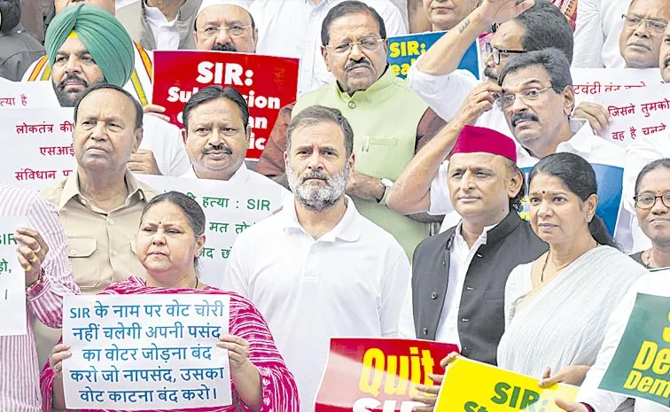Protests and Sloganeering in Indian Parliament Stalled