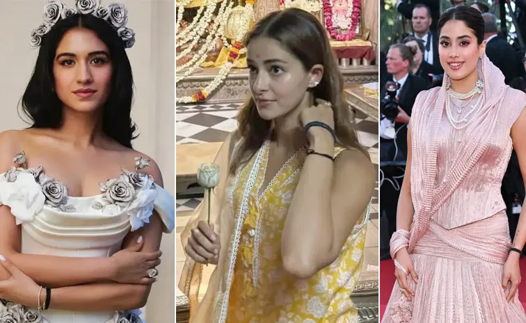 IT girls Janhvi Kapoor Ananya Panday Radhika Merchant Wear Kaala Dhaaga