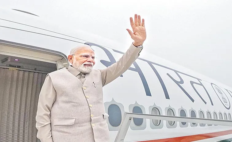 PM Narendra Modi embarks on four-day visit to U.K and Maldives