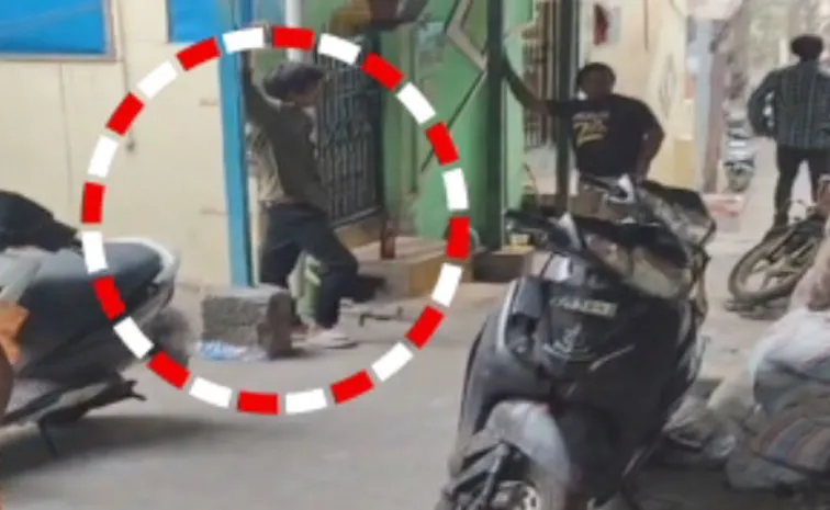 Visakha Police Third Degree On Young Man