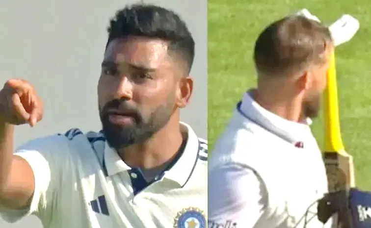  Mohammed Siraj-Ben Duckett fire heavy artillery at each other