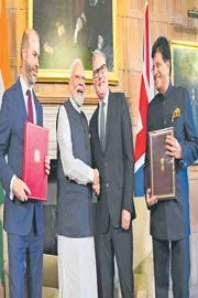 India and the UK signed a free trade agreement3