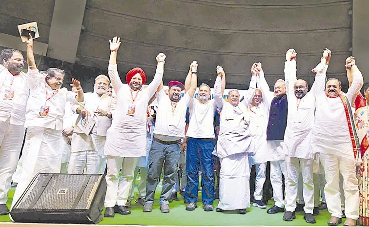 Kharge addresses in Congress OBC Leadership meet bhagidari nyay sammelan1