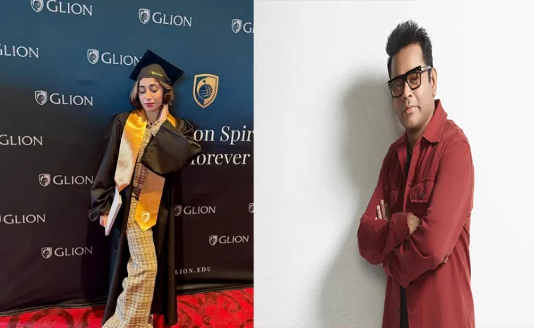 AR Rahman celebrates daughter Raheema graduation