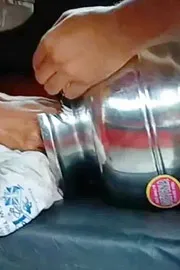 Child head gets stuck inside steel8