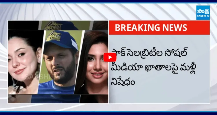 పాక్ సెలబ్రిటీల సోషల్ మీడియా ఖాతాలపై మళ్లీ నిషేధం