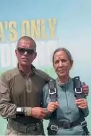  Indias oldest woman skydives on birthday goes Viral3