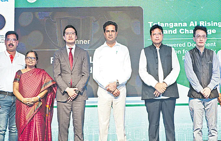 Minister Sridhar Babu at the inauguration of Telangana Data Exchange