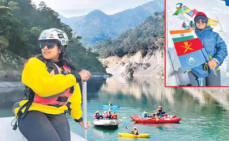 Major Vasupalli Kavitha creates history in river rafting expedition6