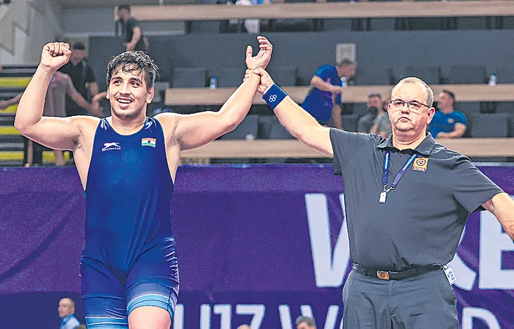 Hardeep wins gold in Greco Roman 110kg category