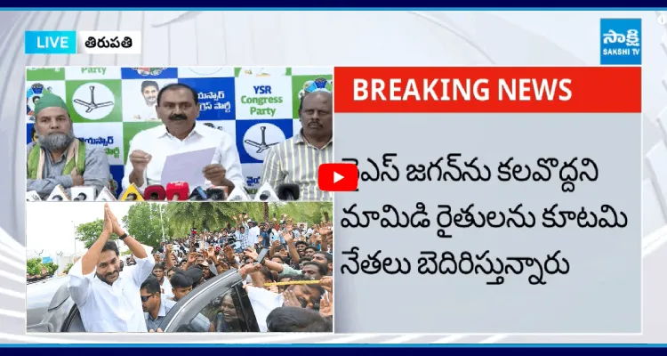 వైఎస్ జగన్ ను కలవొద్దని మామిడి రైతులను కూటమి నేతలు బెదిరిస్తున్నారు