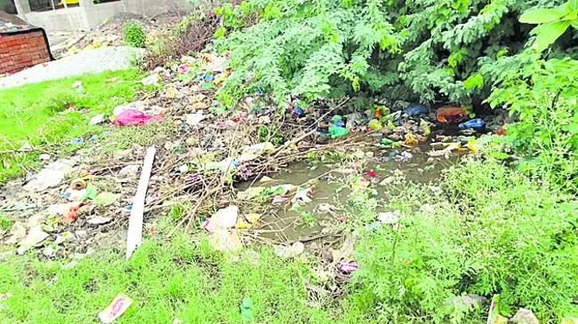 పేరుకుపోతున్న చెత్తాచెదారం