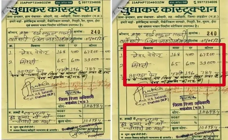 233 workers fraudulently billed Rs 3. 38 lakh for two MP govt school 2