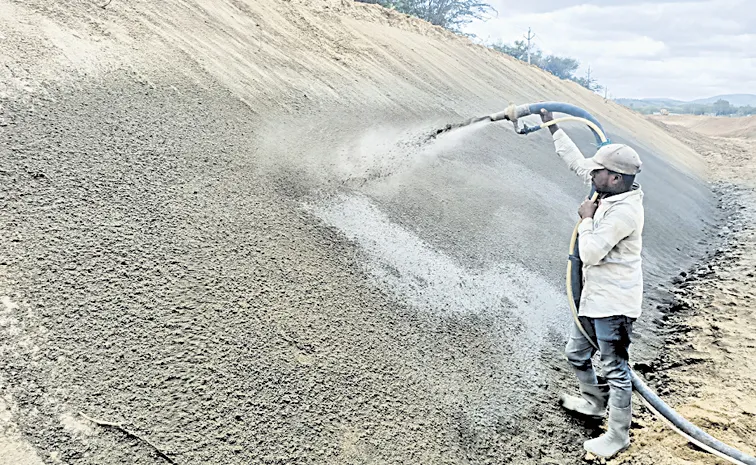 Contractor self-interest in Punganur sub-canal lining works