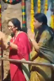 Hero Prabhas Elder Mother Shyamala Devi Pooja at temple4