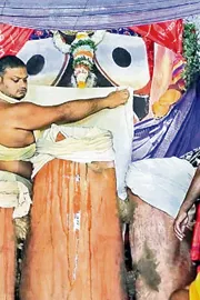 Panakam seva Mahadeepa aarti  to Lord Jagannath in Puri7