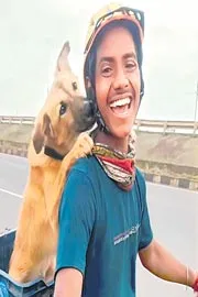 Bihar Man's 12000 KM Cycle Trip With Pet Dog1