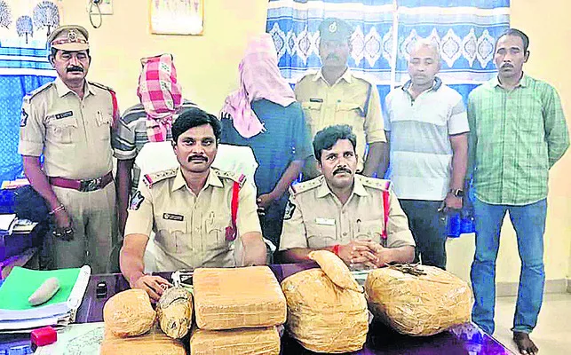 10 కేజీల గంజాయి స్వాధీనం 