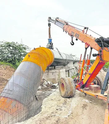 పూర్తయిన భగీరథ పైప్లైన్ పనులు