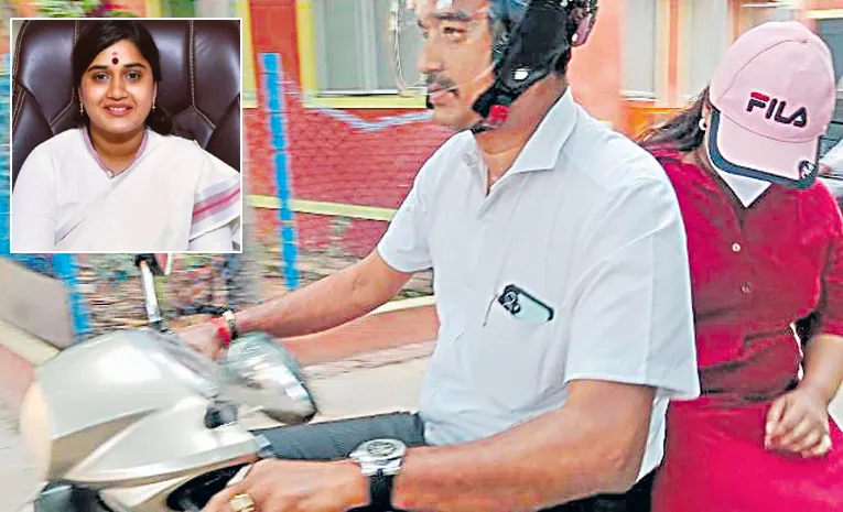 Vinutha Kota Wearing a Scarf to Chennai Police Station