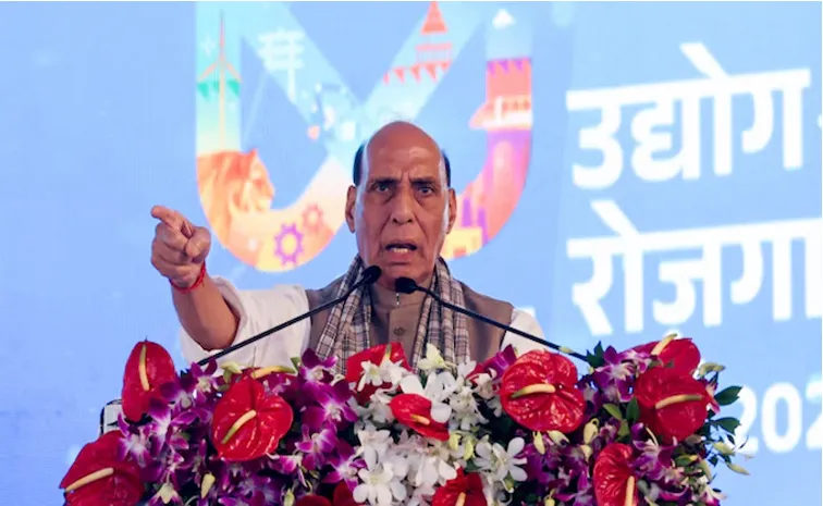 Rajnath Singh swipe at Trump over tariffs