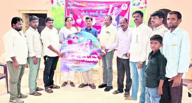 Unveiling the song CD Secretariat member Bal Narasimha
