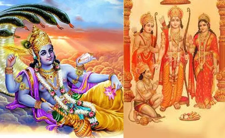 Was Vishnu present in Vaikuntham when Rama avatarm on earth