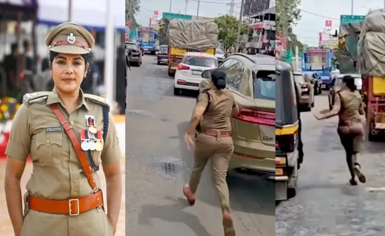 Internet praise lady cops gallant act of clearing way for ambulance in busy traffic