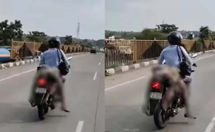 Man Carries Wife's Body Tied to Motorcycle After Fatal Accident