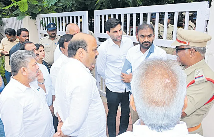 YSRCP request at the DGPs office
