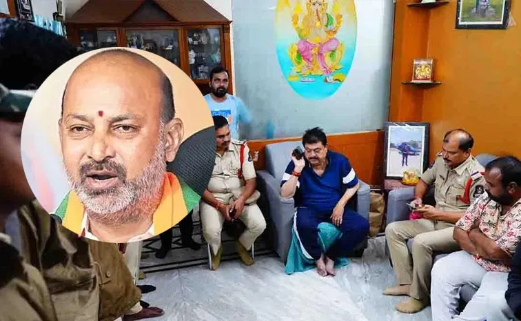Union Minister Bandi Sanjay Condemn Ramchander Rao House Arrest